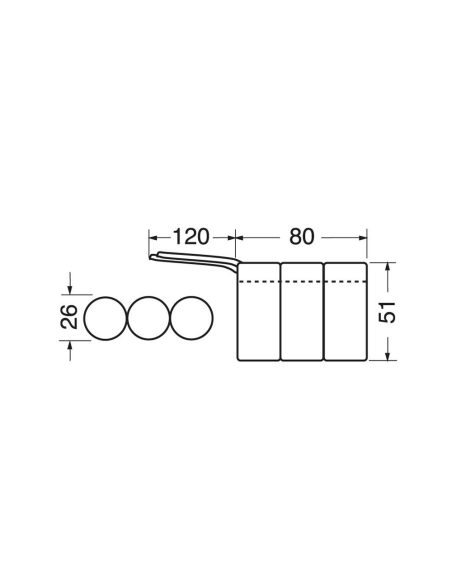 Paquete de pilas Ni-Cd, 3,6 V 2200 mAh, 3 pilas C, con cables