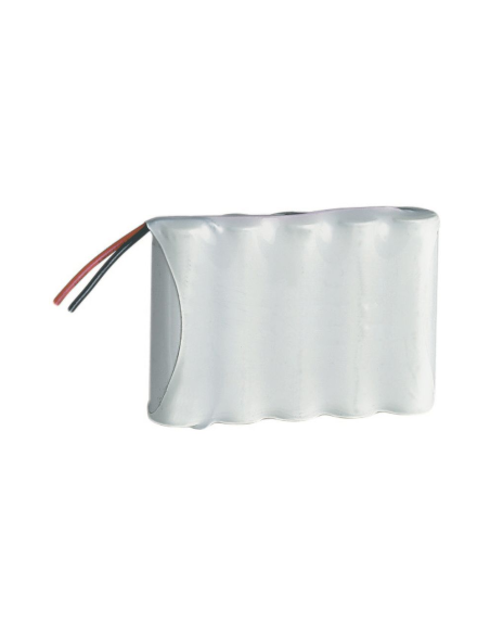 Pacco batteria Ni-Cd, 6V 1000mAh, 5 batterie AA, con cavi