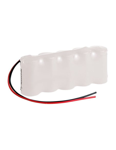 Ni-Cd-Akkupack, 6V 2500mAh, 5 C-Batterien, mit Kabeln