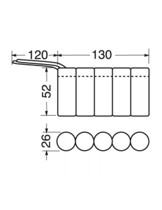 Pacco batteria Ni-Cd, 6V... 2