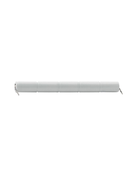 Pacco batteria Ni-Cd, 6V 2800mAh, 5 batterie C, linguette a saldare