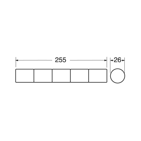 Batterie Ni-Cd, 6V 2800mAh, 5 piles...