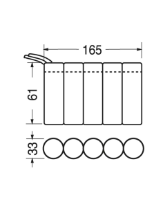 Ni-Cd-Akkupack, 6V 4500mAh,... 2
