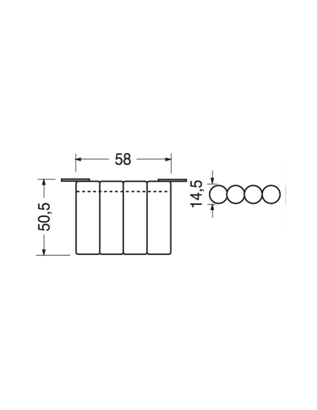 Batterie Ni-Cd, 4.8V 1000mAh, 4 piles AA, languettes à souder