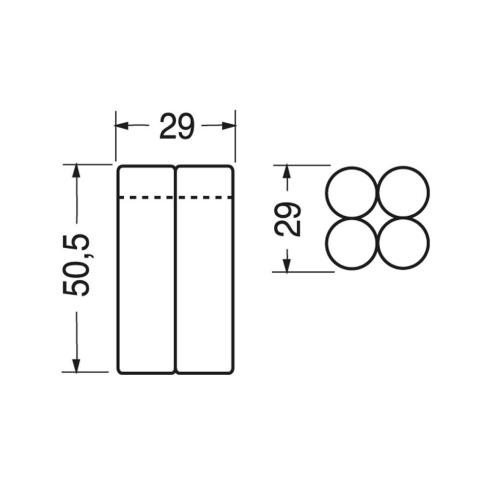 Batterie Ni-Cd, 4.8V 1000mAh, 4 piles...