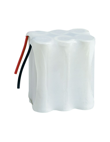 Pacco batteria Ni-Cd, 7,2V 1000mAh, 6 batterie AA, con cavi
