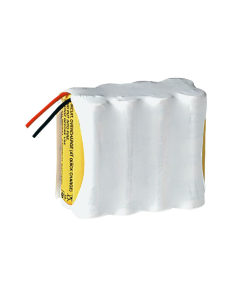 Ni-Cd battery pack, 9.6V 1000mAh, 8 AA batteries, with cables