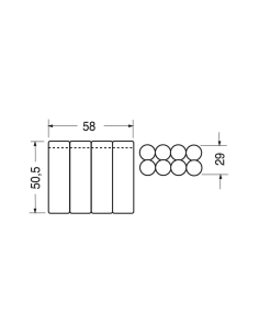 Pacco batteria Ni-Cd, 9,6V... 2
