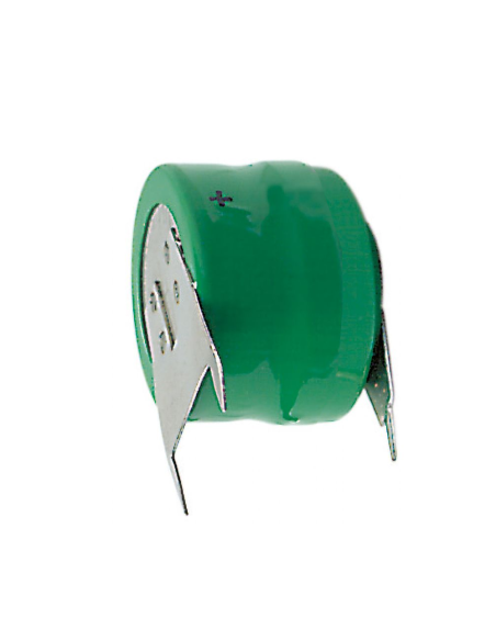 Ni-Mh battery pack, 2.4V 80mAh, 3 pins, for printed circuit board