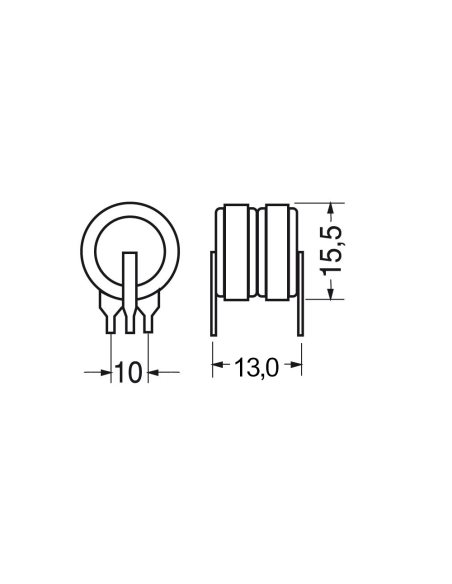 Ni-Mh battery pack, 2.4V 80mAh, 3 pins, for printed circuit board