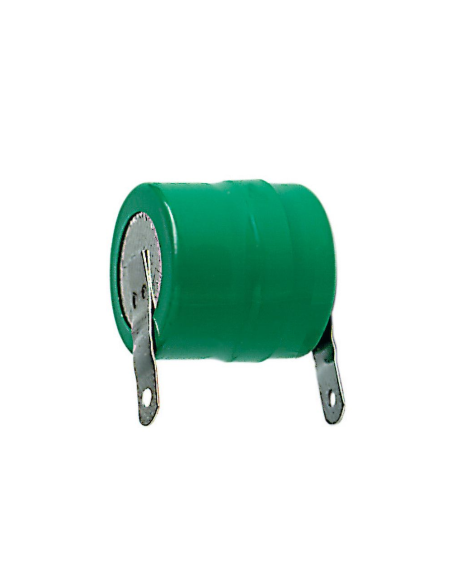 Pacco batteria Ni-Mh, 2,4V 110mAh, linguette a saldare