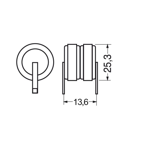 Ni-Mh-batterij, 2,4V 250mAh,...