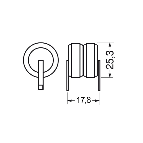 Ni-Mh batterij, 2,4V 330mAh,...
