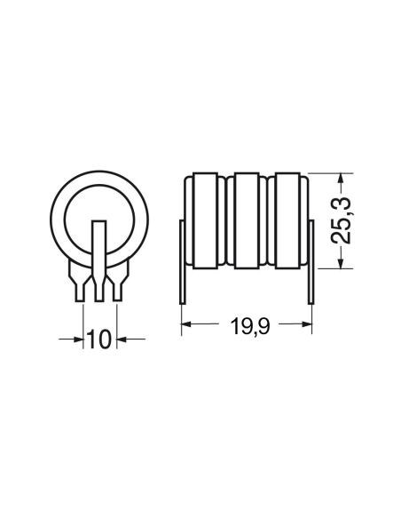 Ni-Mh battery pack, 3.6V 250mAh, 3 pins, for circuit board