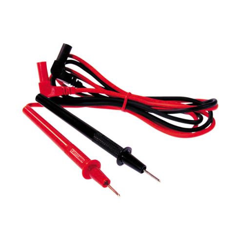 Pair of red/black test leads, bushing...