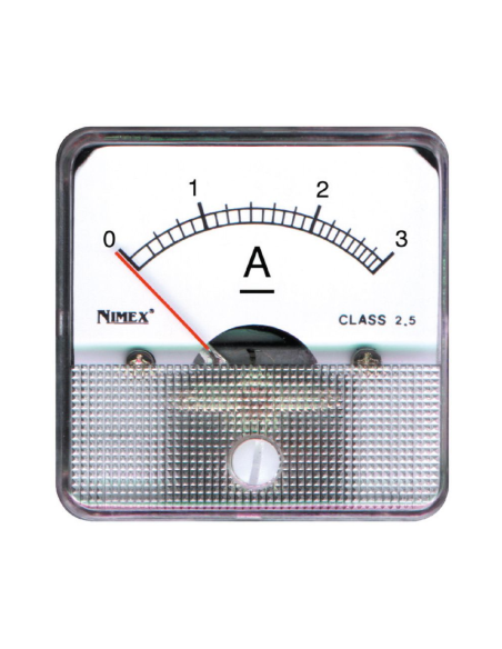 Analoge paneelampèremeter, voor gelijkstroom, 48x48mm, capaciteit 10A