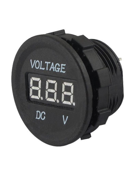 Voltmetro digitale da pannello, per tensione DC, ⌀28,6mm, portata 5 ~ 48V