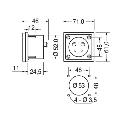 Analoges Schalttafel-Voltmeter, für...