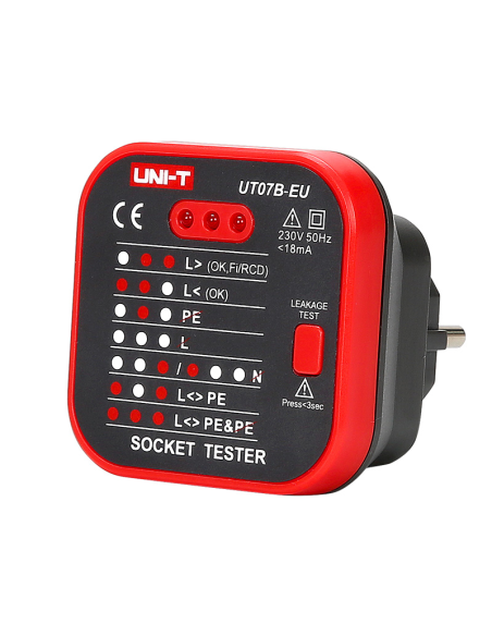 Comprobador de tomas de corriente UNI-T UT07B-EU