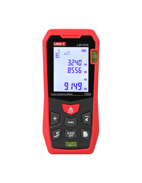 Compteur de distance laser UNI-T LM100A, portée 100 mètres, précision ±2mm