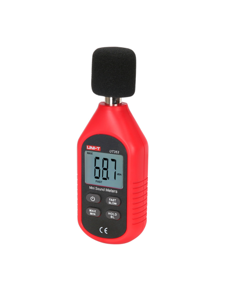 Mini sonomètre numérique UNI-T UT353, gamme 30～130dB, fréquence 31.5Hz～8000Hz