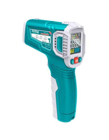 Termometro laser a infrarossi Total THIT015501, 30 ~ 550°C, rapporto 12:1
