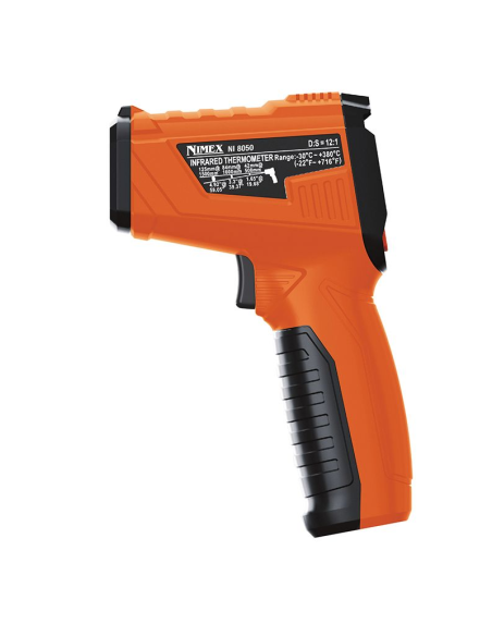 Thermomètre laser infrarouge Nimex NI8050, -30 ~ 380°C, rapport 12:1