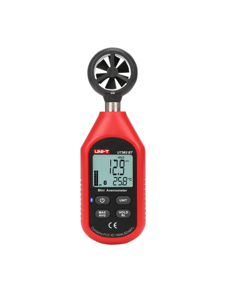 UNI-T UT363 digitales Anemometer, 0 ~ 30m/s, Temperatur -10~50°C / 14~122°F