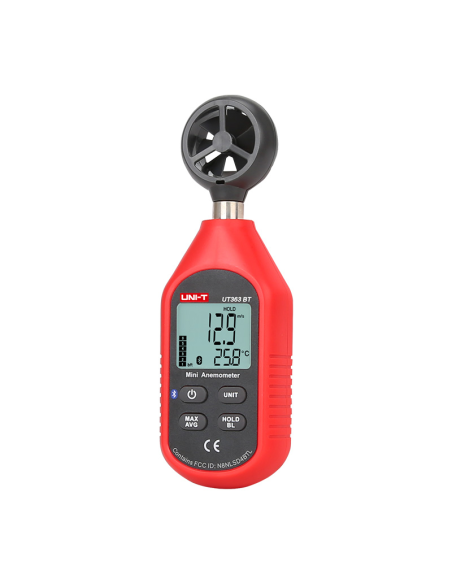 Anemómetro digital UNI-T UT363, 0 ~ 30m/s, temperatura -10~50°C / 14~122°F