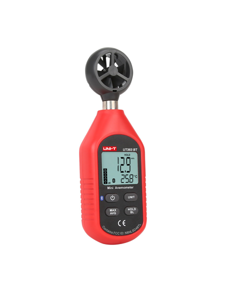 Anemometro digitale UNI-T UT363, 0 ~ 30m/s, temperatura -10~50°C / 14~122°F
