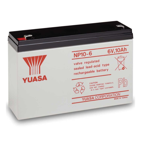 6V 10Ah Hermetic Lead Acid Battery -...