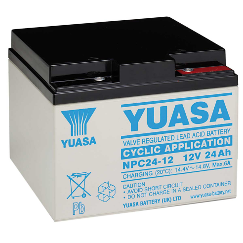 12V 24Ah cyclic lead acid battery -...