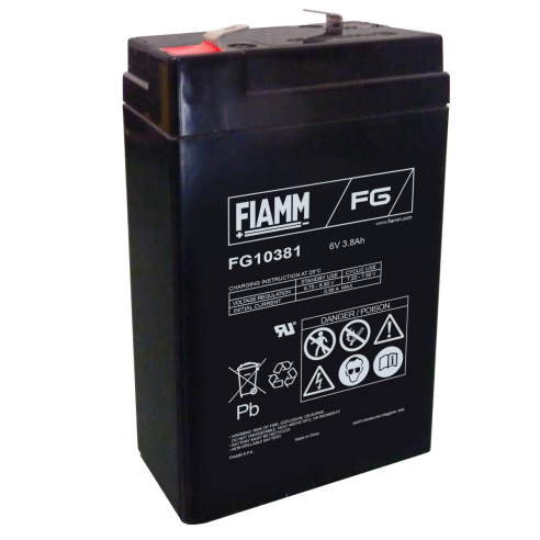 Blei-Säure-Batterie 6V 3,8Ah - Fiamm...