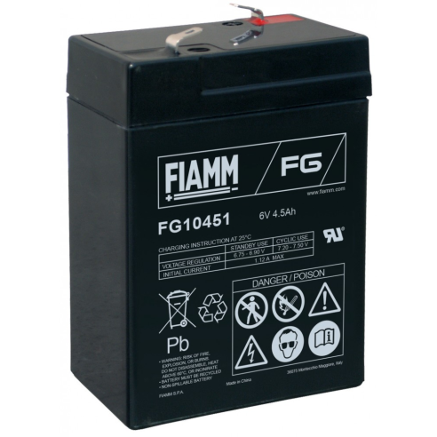 Batería Plomo 6V 4,5Ah - Fiamm FG10451