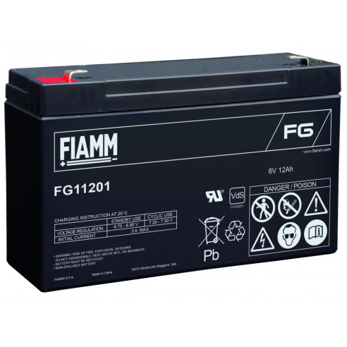 Lead Acid Battery 6V 12Ah - Fiamm...