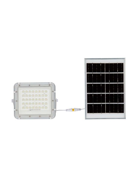 6W LED-Strahler mit Solarpanel und Fernbedienung, austauschbare Batterie, 3 Meter Kabel, weiß - V-TAC VT-40W