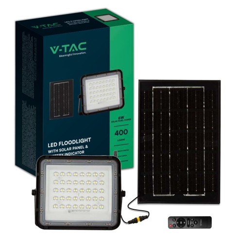6W LED-Strahler mit Solarpanel und...