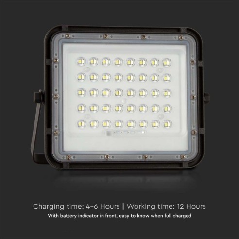 6W LED-spot met zonnepaneel en...