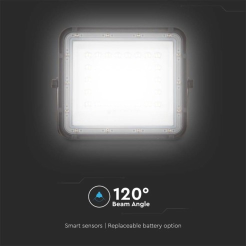 Faro LED 6W con pannello solare e...