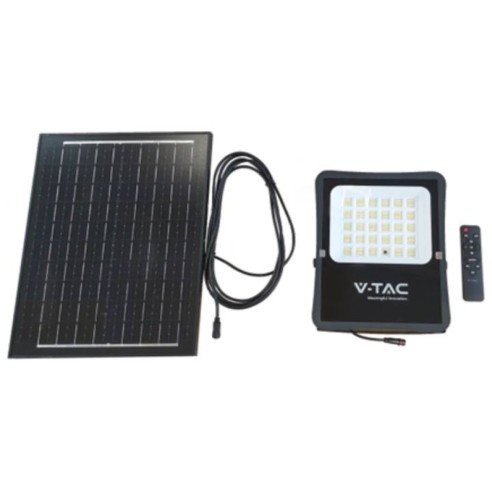6W LED spotlight with solar panel and...