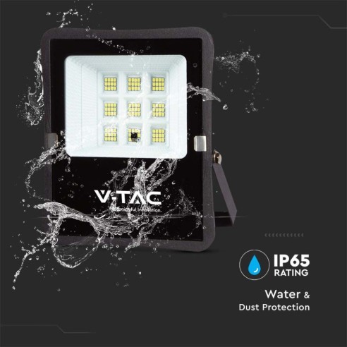 Foco LED de 6W con panel solar y...