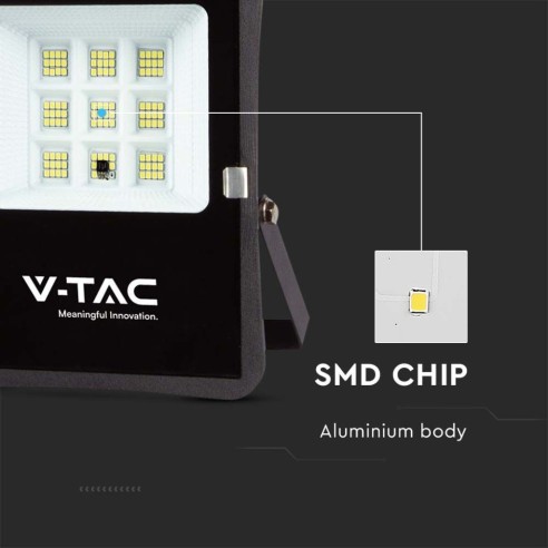 Faro LED 6W con pannello solare e...