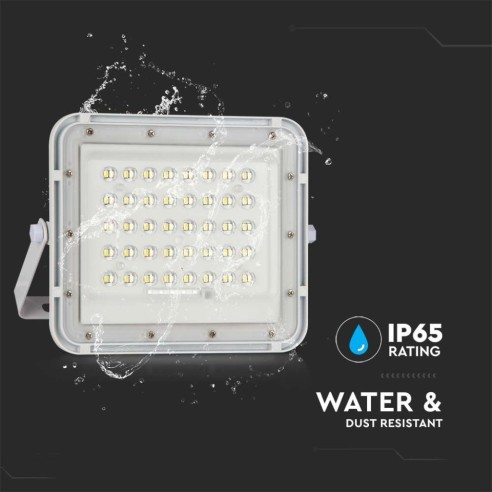 Foco LED de 10W con panel solar y...