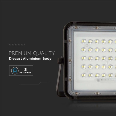 10W LED spotlight with solar panel...