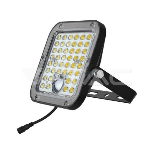 Faro LED 10W con pannello solare e...