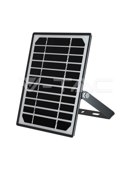 10W LED-Strahler mit Solarpanel und Fernbedienung, mit Bewegungs- und Dämmerungssensor, schwarz - V-TAC VT-411-B