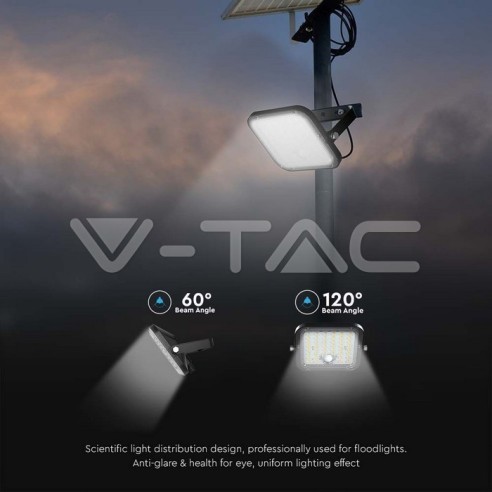 Foco LED de 10W con panel solar y...