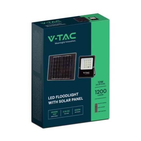 Projecteur LED 12W avec panneau...