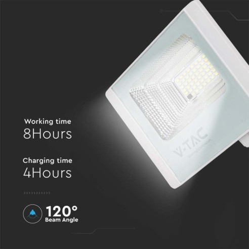 Faro LED 12W con pannello solare e...