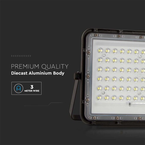 Foco LED de 15W con panel solar y...